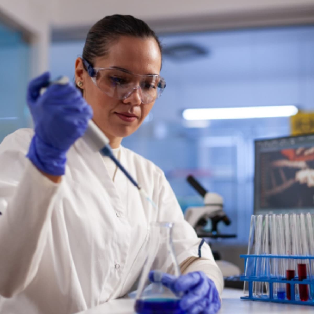 Equipo de Genétika en el laboratorio